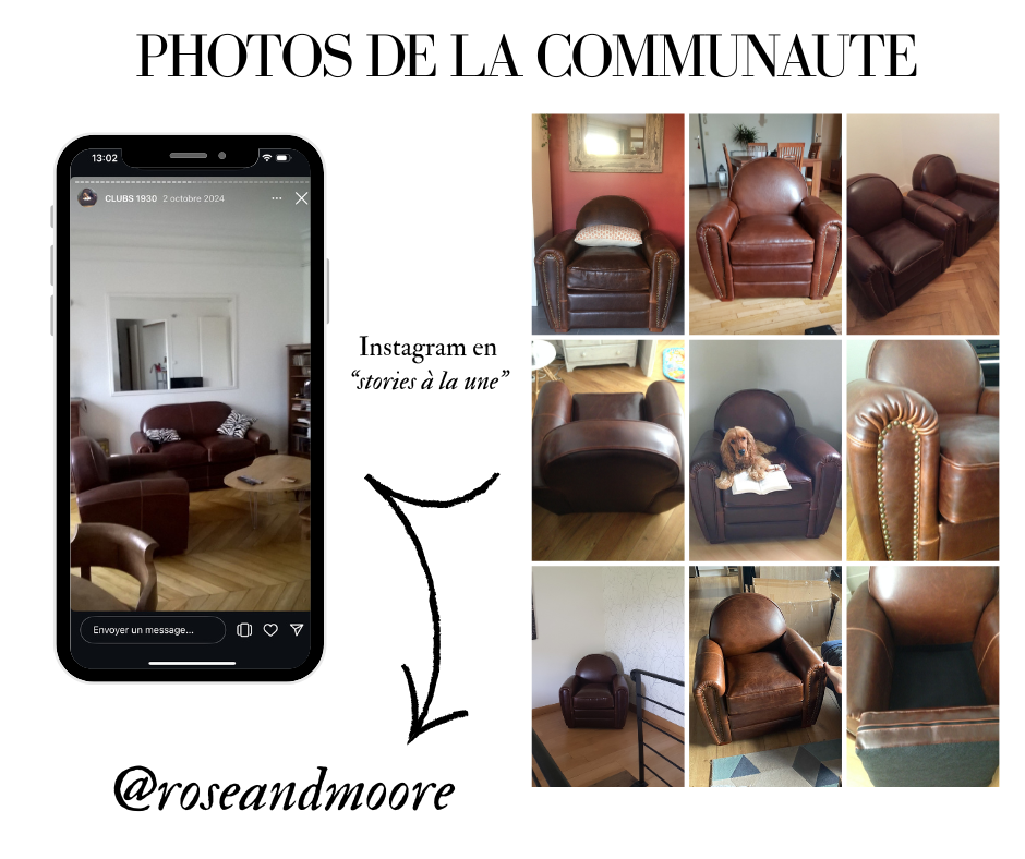 Instagram ROSE & MOORE photos de la communauté fauteuil 1930