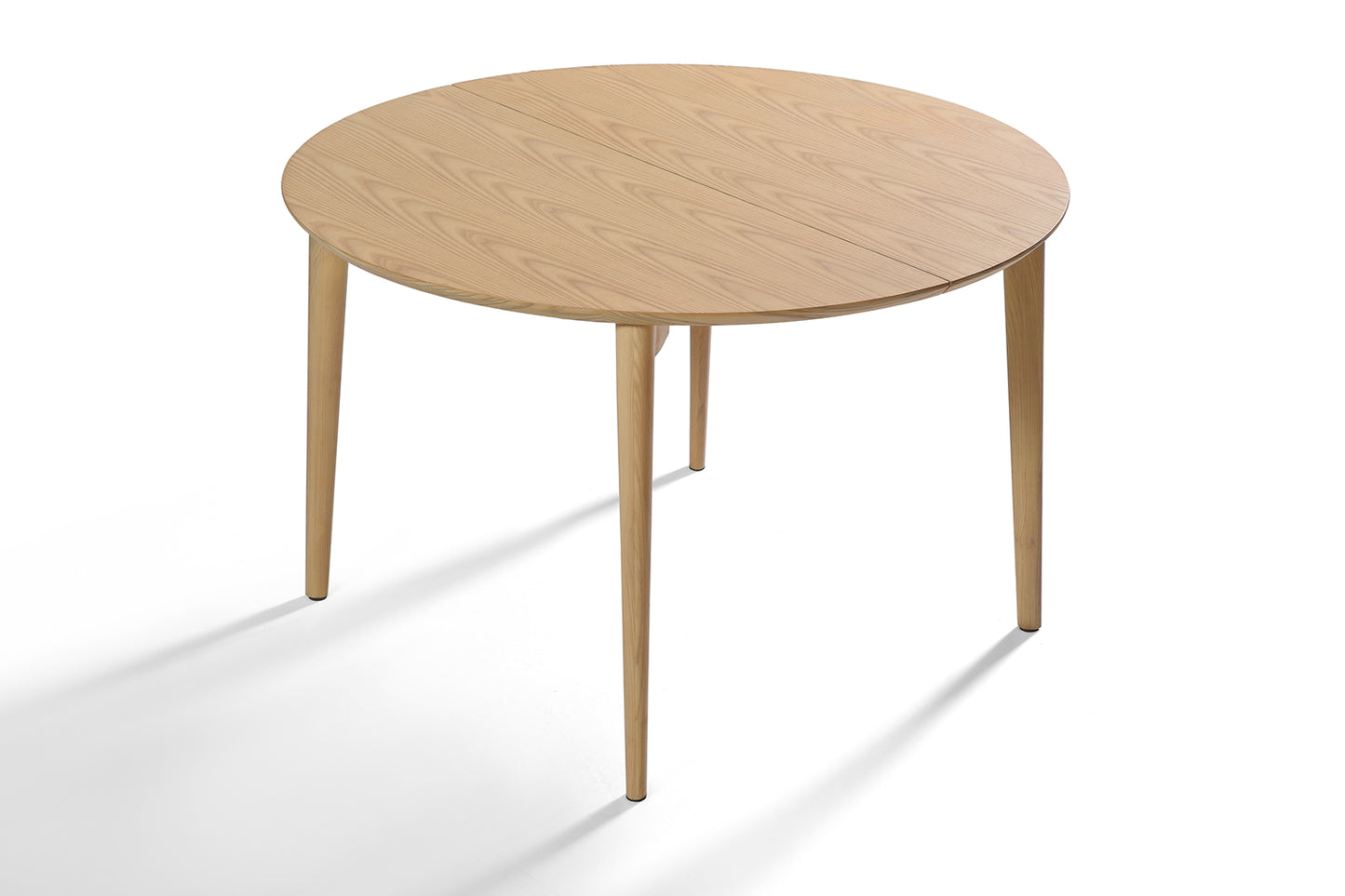 Table à Manger Ronde Extensible Eva 120-200 cm
