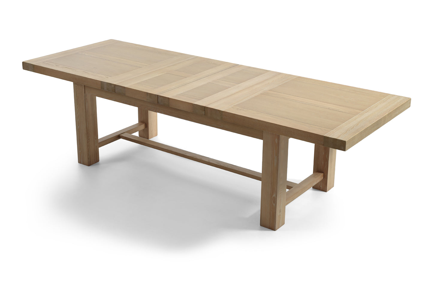 Table de Salle à Manger Campagne Etabli en Bois à Rallonges 200-280 cm