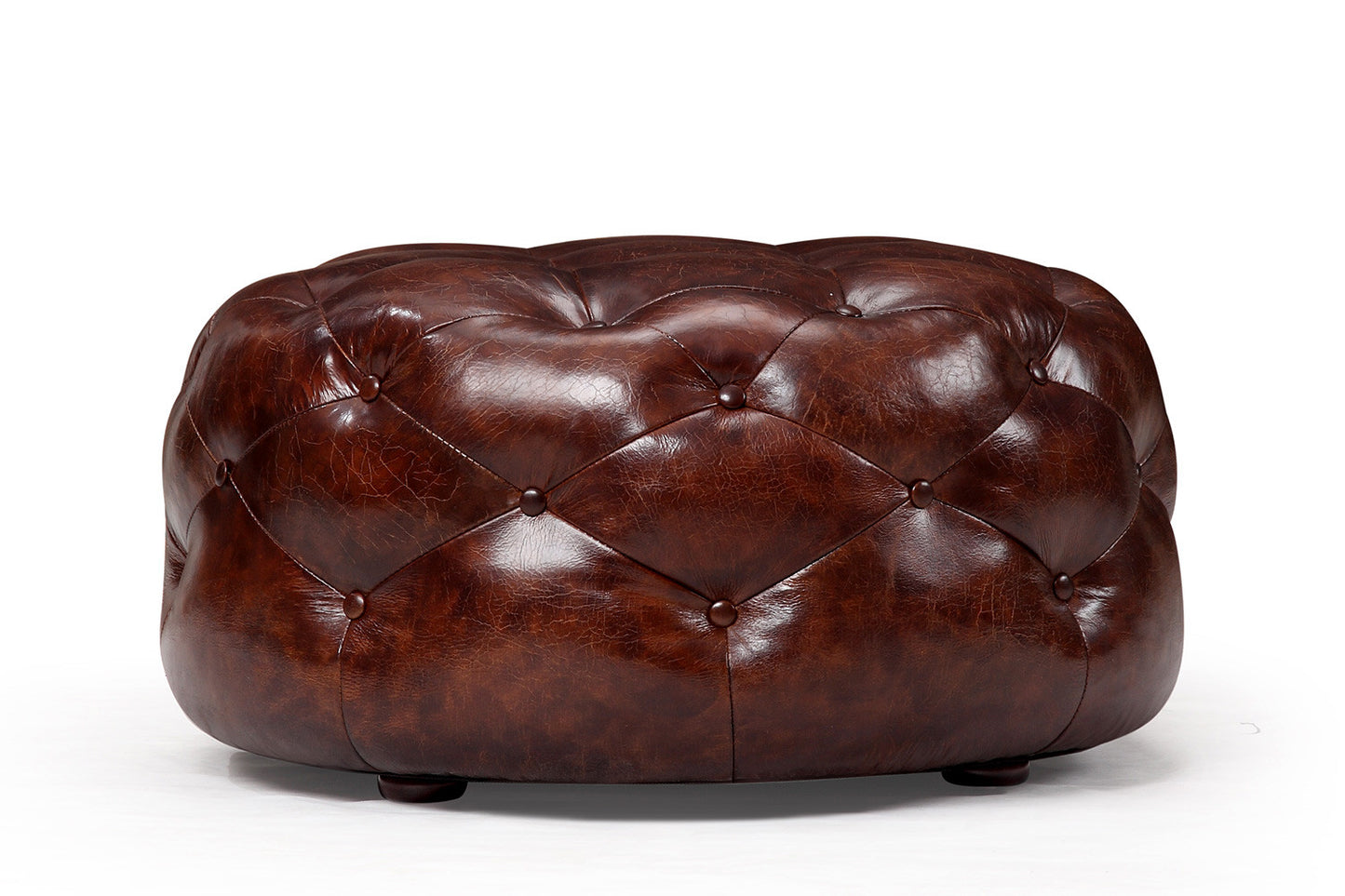 Ottoman Chesterfield en Cuir