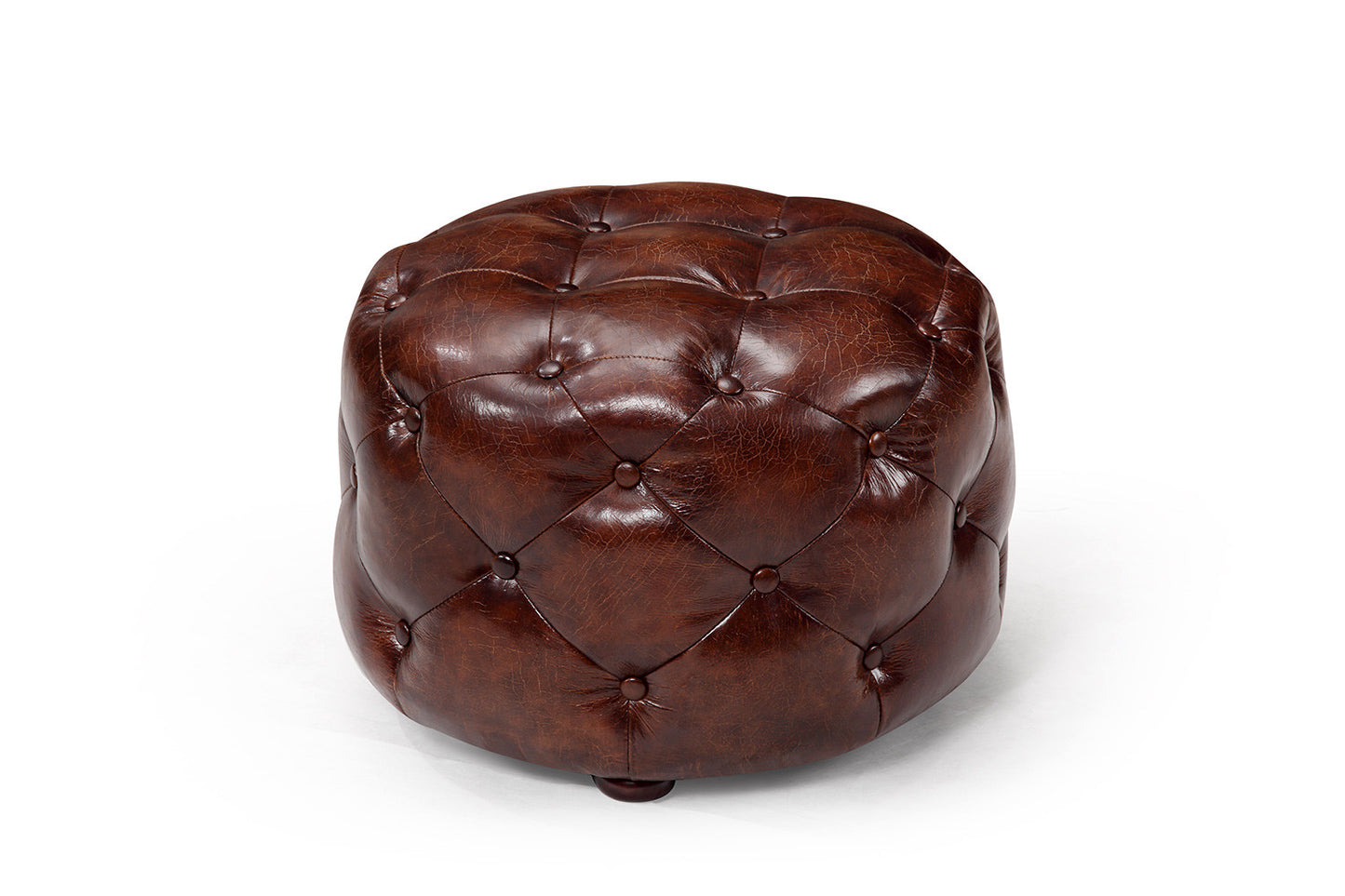Ottoman en cuir Chesterfield RM-240
