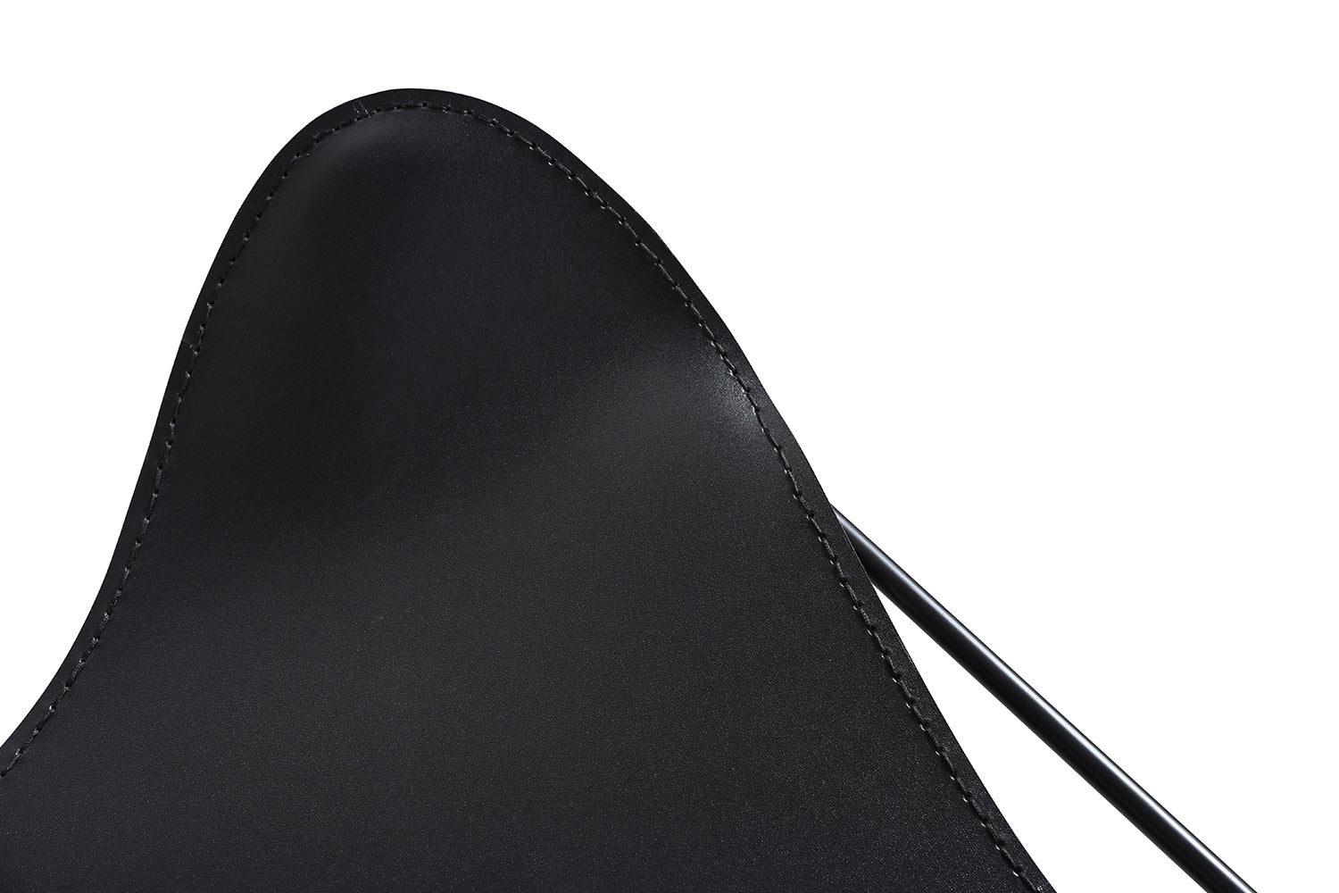 Fauteuil Papillon Historique en cuir noir