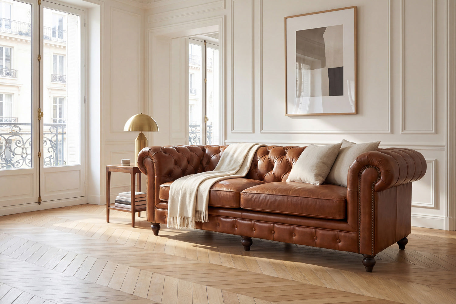 Canapé Chesterfield Kensington en Cuir