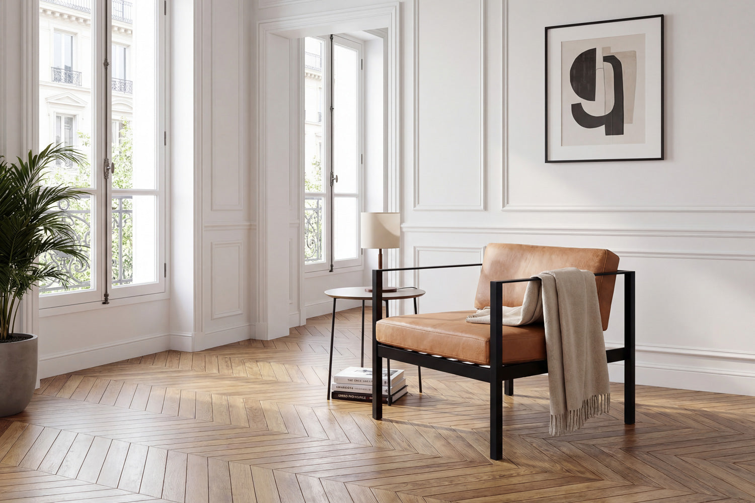 Fauteuil Cargo en Cuir