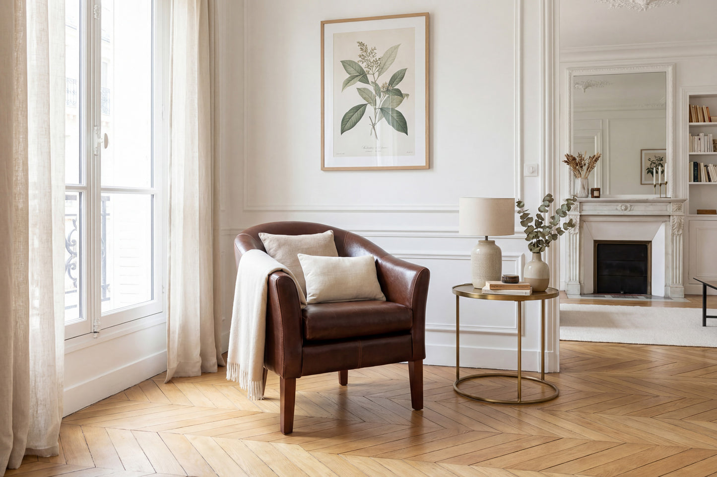 Fauteuil Crapaud en Cuir