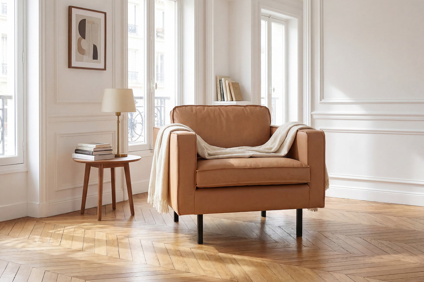 Fauteuil MCM1 en cuir