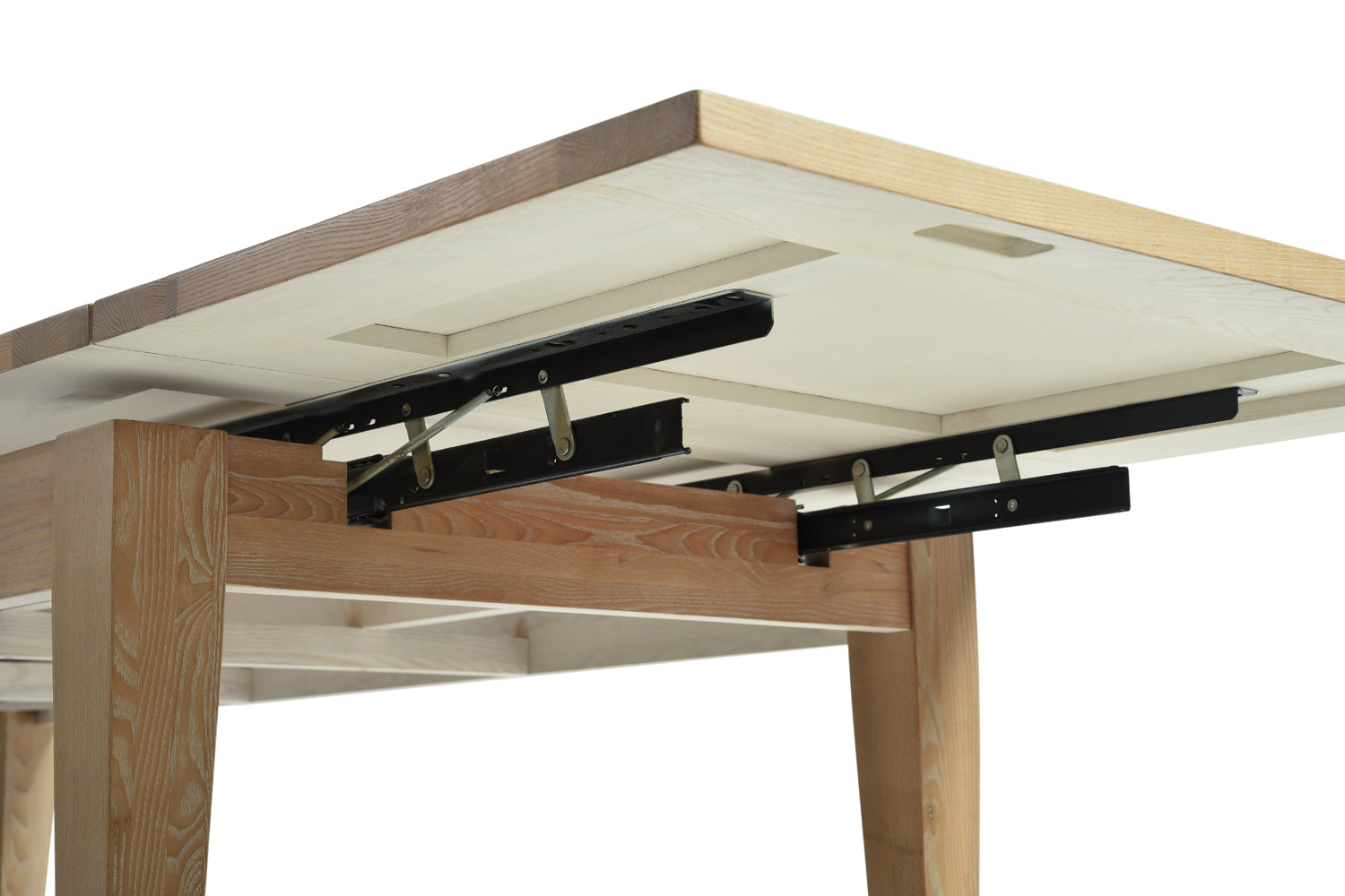 Table de Salle à Manger Campagne Cottage Extensible en Bois 180-290 cm